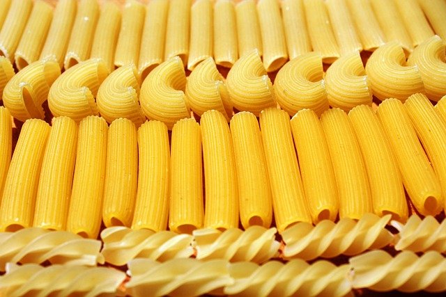 Pasta and grains shown as an example dry grocery sourcing area