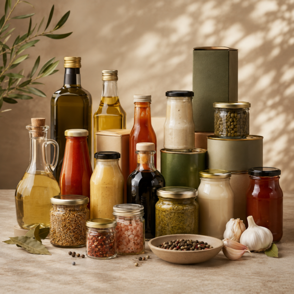 Oils, sauces and condiments sourcing example