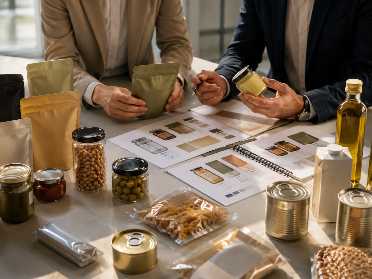 Private label food packaging, samples and sourcing coordination